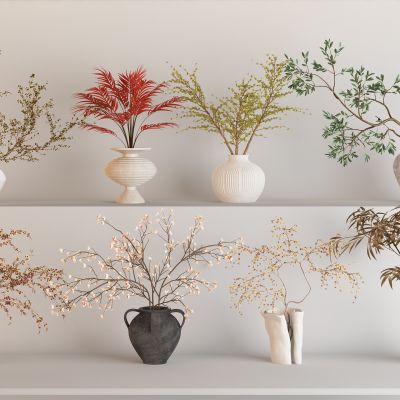 现代花瓶花盆组合