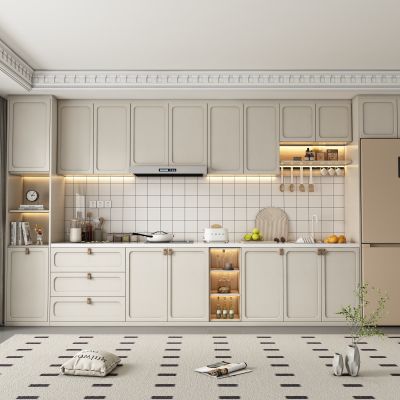 奶油风酒柜餐边柜