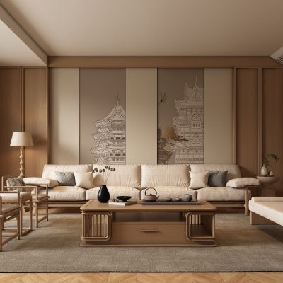 新中式客厅沙发