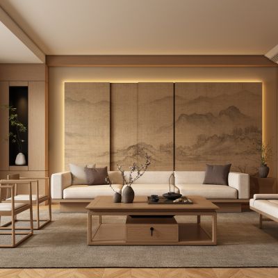 新中式客厅沙发