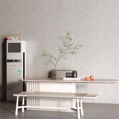 现代茶桌 落地空调