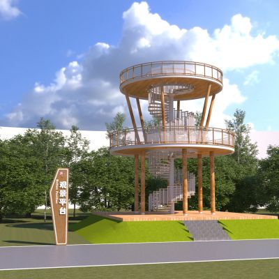 现代生态观景平台