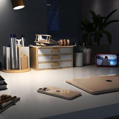 现代跨年办公桌面