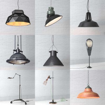 现代复古吊灯 灯具 落地灯 地灯