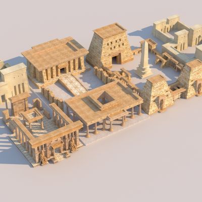 埃及古神庙古建筑风景名胜