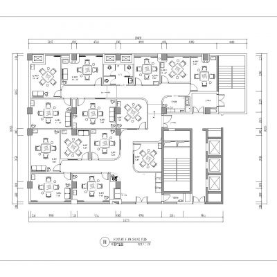 10套棋牌室平面图cad