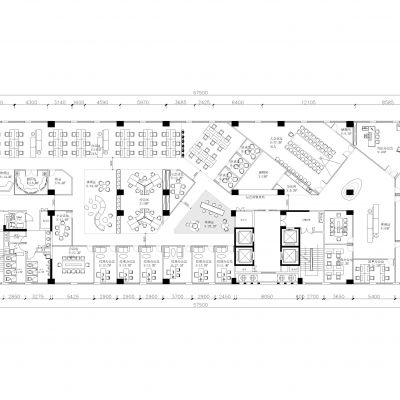 57套办公室CAD平面图