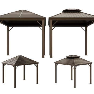 现代帐篷 小吃摊位 户外凉亭3D模型