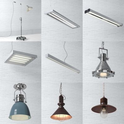 现代复古吊灯 灯具 落地灯 补光灯