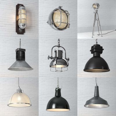 现代复古老式吊灯 灯具 摄影棚灯具 补光灯 落地灯 老式复古壁灯