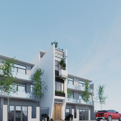 现代简约住宅建筑3D模型