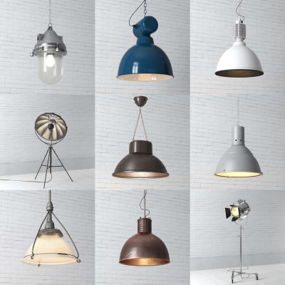 现代复古老式吊灯 灯具 摄影棚灯具 补光灯 