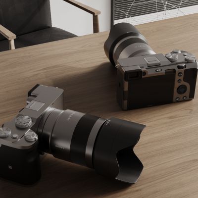 现代相机 单反相机 数码相机 照相机 相机组合