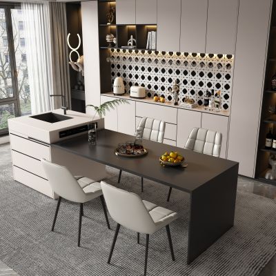 现代家居餐厅 岛台餐桌椅