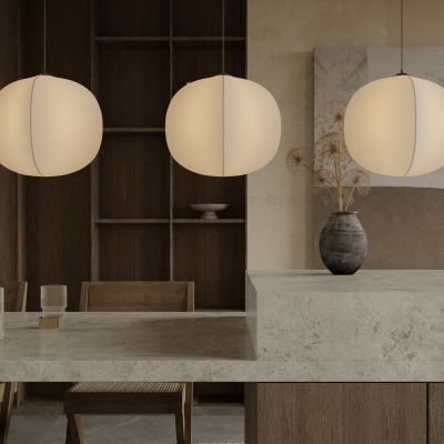 侘寂风吊灯 中古风吊灯 中式灯笼 纸质吊灯 布艺吊灯