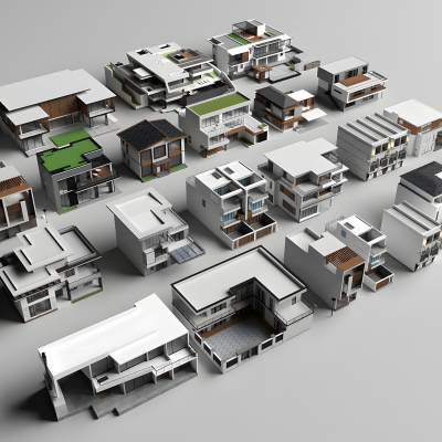 现代独栋别墅_民居民宿