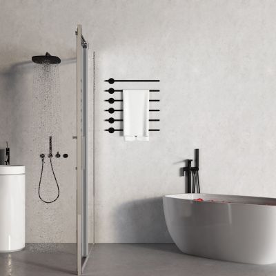 现代浴缸 花洒 台盆 淋浴隔断