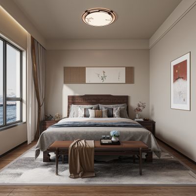 新中式卧室