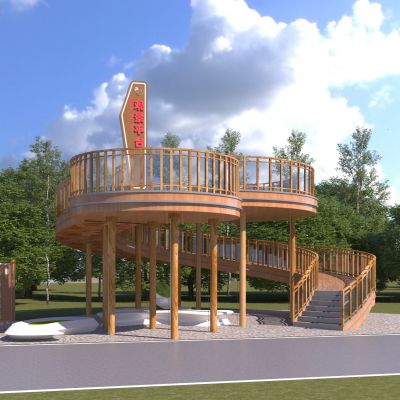 现代生态观景平台