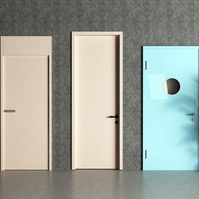 现代平开门 通顶门 病房门