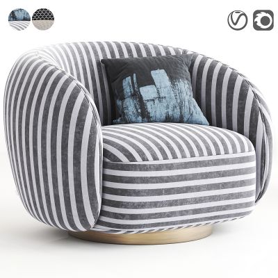 扶手椅，单椅，沙发3D模型