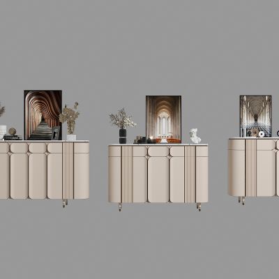 现代轻奢玄关边柜