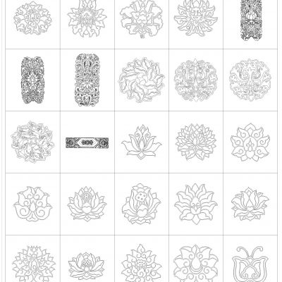 中式图案CAD图库