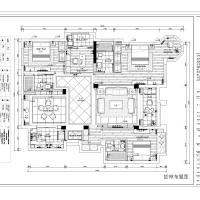 室内设计装修设计水电CAD平面