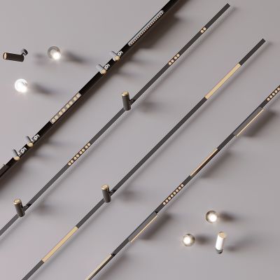 现代筒灯射灯 轨道灯 线性轨道射灯 嵌入式磁吸灯 转向射灯