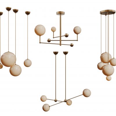 现代吊灯 圆形吊灯 球形吊灯 组合吊灯 长条吊灯