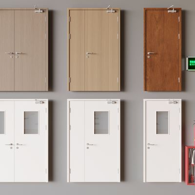 现代消防门 消火栓 灭火器 安全出口 防火门安全门 消防器材