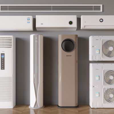 现代空调 立式空调 空调外机 墙挂式空调 圆柱空调 空调出风口