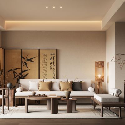 新中式宋式风客厅