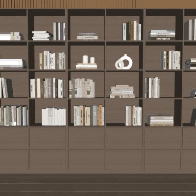 中古风书柜 书本书籍 图书杂志 书刊 饰品摆件 落地书柜 置物柜储物柜