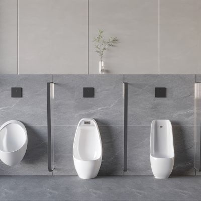 现代小便斗 垃圾桶 小便器 小便池 尿斗 干手器 烘手器