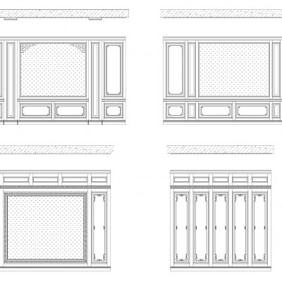 常用墙板CAD图库