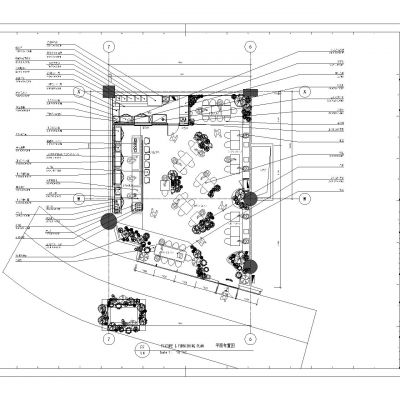 工业风小酒馆-效果图+施工图CAD+电气排水暖通图