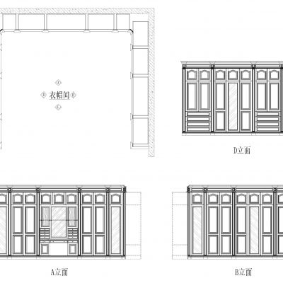 柜子外观CAD模块