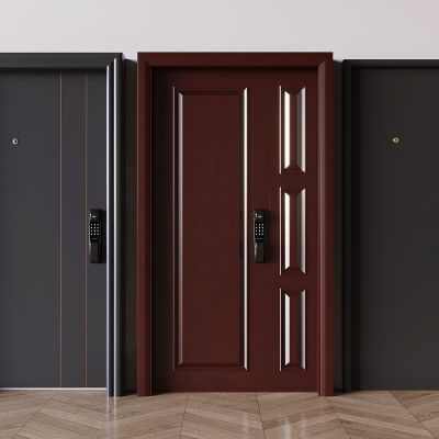 现代入户门 防盗门 入户单开门 平开门 智能门锁密码锁防盗门