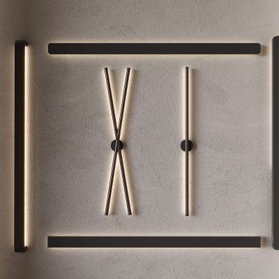 现代简约壁灯 线性壁灯 极简条形壁灯 洗墙灯 室内金属壁灯