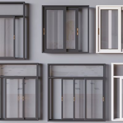 现代平开窗 阳台平开窗 断桥铝平开窗