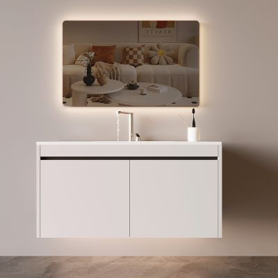 现代浴室柜 智能卫浴镜 台盆 水龙头 家居浴室柜