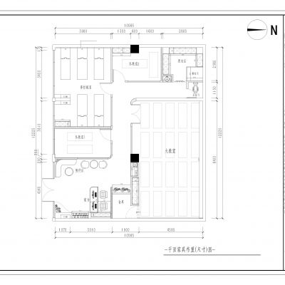 普拉提瑜伽馆CAD施工图+效果图