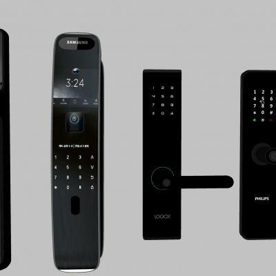 现代指纹锁 密码锁 智能门锁 电子锁