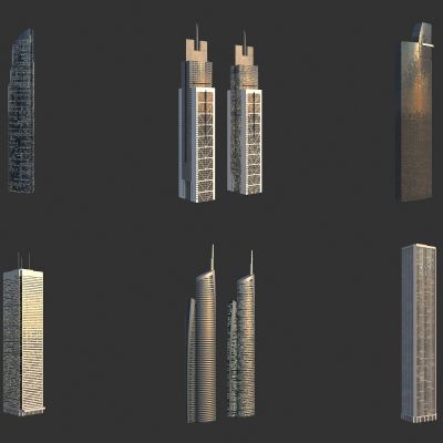 夜景建筑 夜景楼 商业写字楼 办公楼