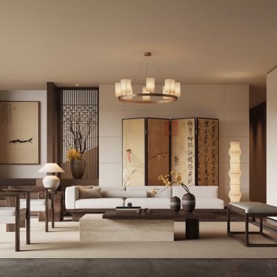 新中式宋式风客厅