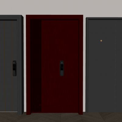 现代入户门 防盗门 入户单开门 平开门 智能门锁密码锁防盗门
