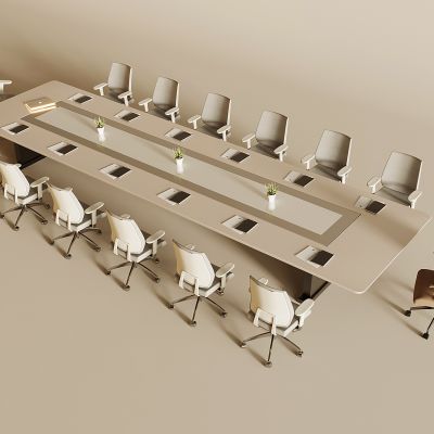 现代大会议桌 会议桌椅组合 老板椅 升降旋转椅休闲椅 会议桌