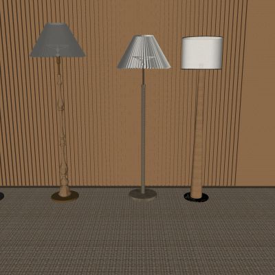 侘寂风落地灯 中古风落地灯组合 客厅卧室创意落地灯