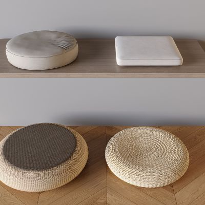 新中式布艺坐垫 蒲团坐垫 藤编蒲团软垫 榻榻米垫子